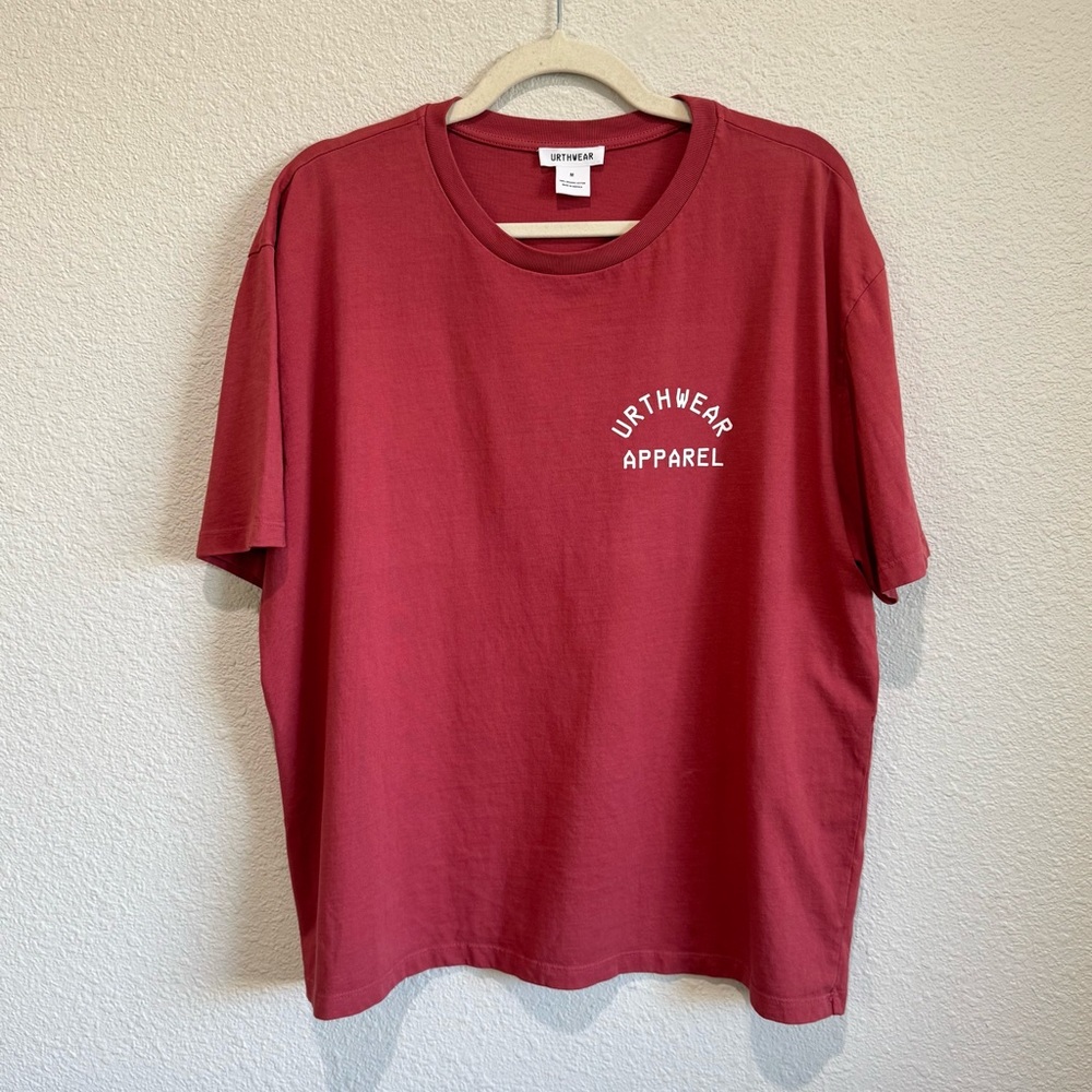 NWT Urthwear Apparel Womens Medium‎ Relaxed Organic Cotton Graphic Tee Gym Boho